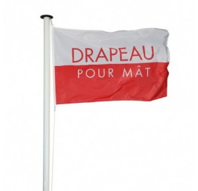 Drapeau pour mât classique - Forme horizontale