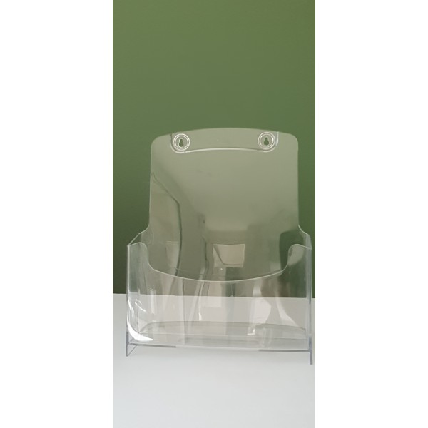 Taymar Boîte à Brochures DIN A4 Transparente Avec Couvercle, Résistante Aux Intempéries (convient également Pour Une Utilisation En Extérieur