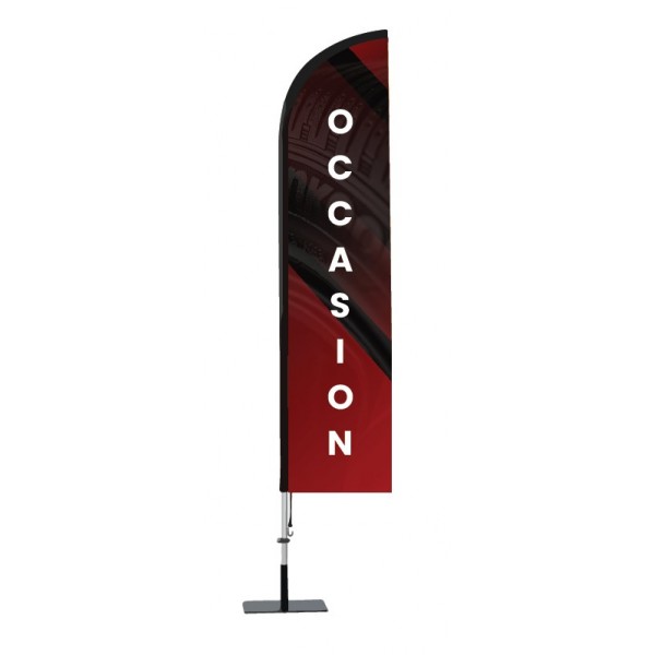 Beach Flag OCCASION Pied Platine 2m80 Beach Flag OCCASION Pied Platine 2m80