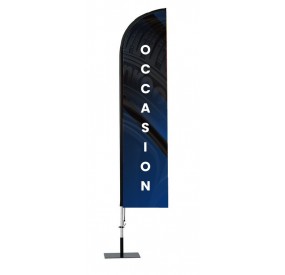 Beach Flag OCCASION Pied Platine 2m30