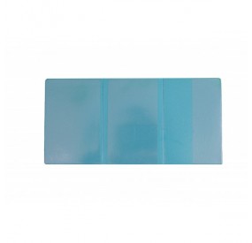 Porte-carte grise GOBI GLACE : 3 volets  PVC gomme glacée