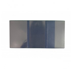 Porte-carte grise FANTASIA : 3 volets PVC aspect cuir veiné