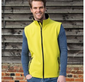 VESTE SOFTSHELL SANS MANCHE COUPE-VENT